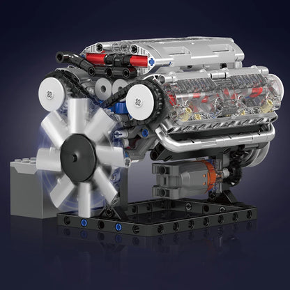 Motorized V8 Engine Building Block Set™
