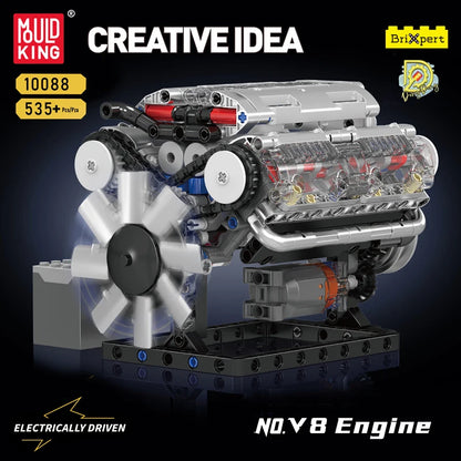 Motorized V8 Engine Building Block Set™