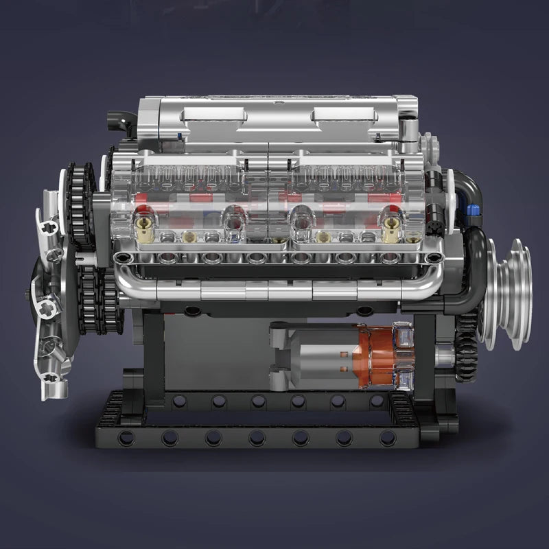 Motorized V8 Engine Building Block Set™