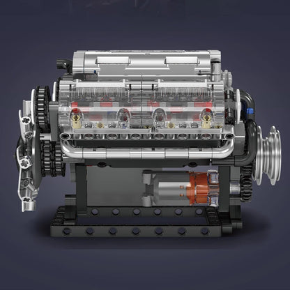 Motorized V8 Engine Building Block Set™